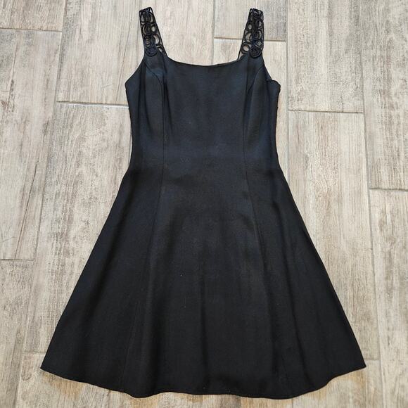 Jessica McClintock Dresses & Skirts - Jessica McClintock Vintage Dress Womens 9/10 Lace Sheer Romantic Coquette Goth